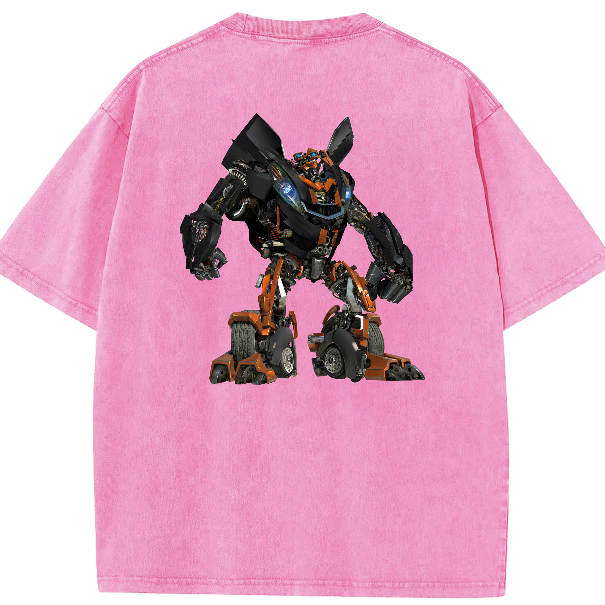 （画像用） Transformers トランスフォーマー 綿100% ヴィンテージ風 半袖Tシャツ（背面プリント）